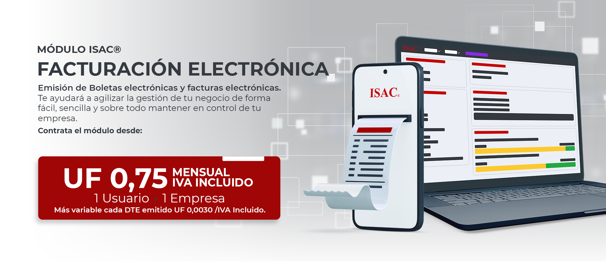 FACTURACIÓN ELECTRÓNICA MÓDULO DE ISAC® BANNER 2023
