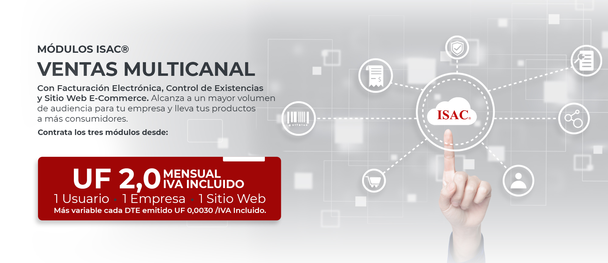MULTICANAL DE VENTAS MÓDULO DE ISAC® BANNER 2023